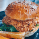 Crispy chicken burger
